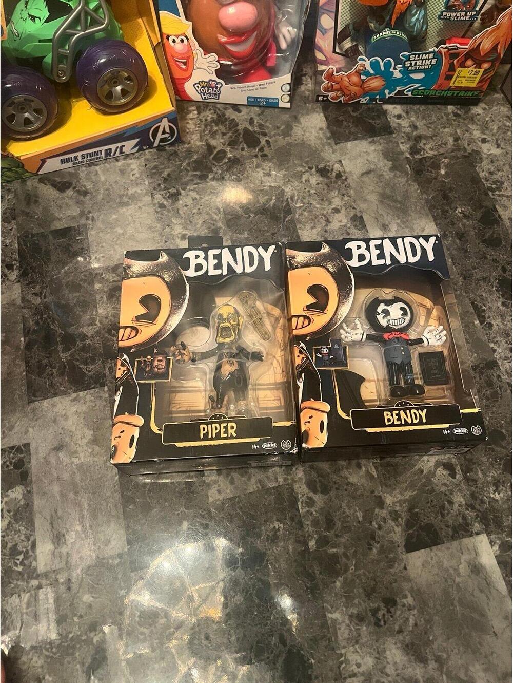 Bendy and Piper figures